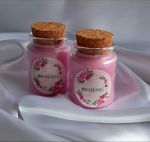 شمع شیشه ای با درهای چوب پنبه ای | JCHK-2709