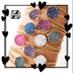 دستبند سنگ ژئود با زنجیر کارتیر | JCHK-2317