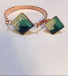 دستبند و انگشتر لوزی ابروبادی | JCHK-2471