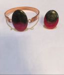 نیم ست بیضی دورنگی | JCHK-2481