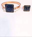 نیم ست مربع رنگی و خورده مس | JCHK-2503