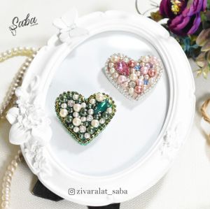 قلب کوچک جواهردوزی | JCHK-2997