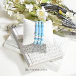 دستبند سنگ فیروزه زنانه کد 7 | JCHK-3074