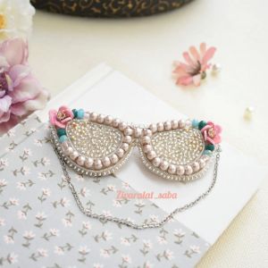 سنجاق سینه جواهردوزی عینک | JCHK-3444