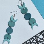 گوشواره دستساز ماه | JCHK-6397