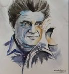 نقاشی آبرنگی طرح استاد محمدرضا شجریان | JCHK-3361