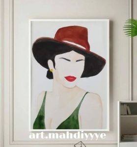 نقاشی مینیمال با ابرنگ | JCHK-3369