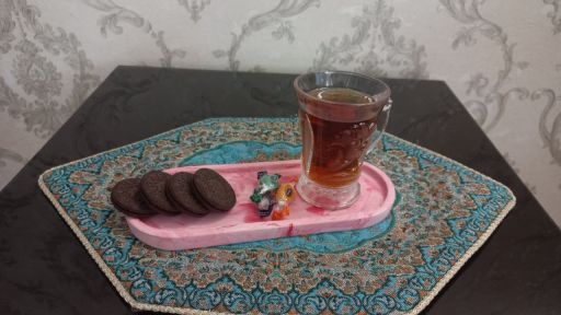 سینی سرو بیضی پذیرایی/ارایشی  | JCHK-6541