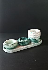 ست گلدان و شمع | JCHK-6607