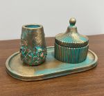 ست ظروف دکوراتیو با پتینه ایتالیایی | JCHK-6612