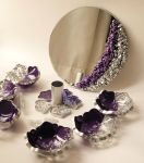 هفت سین رزینی بنفش و نقره  | JCHK-6776