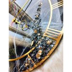 ساعت دیواری رزینی طرح مرمر | JCHK-6810